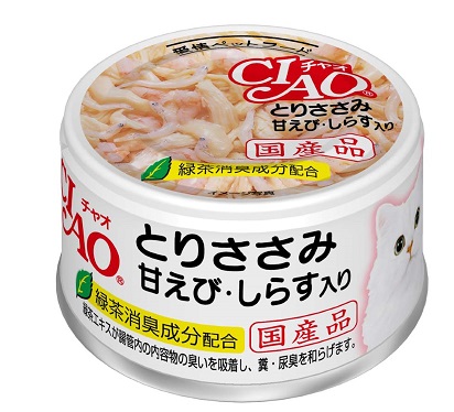 CIAO 旨定罐20號(雞肉+甜蝦+吻仔魚)85g
