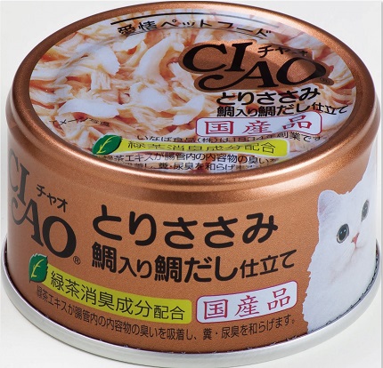 CIAO 旨定罐88號(雞肉+鯛魚+鯛魚高湯)85g
