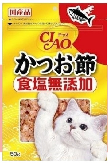 CIAO食鹽無添加貓用鰹魚片(原味CS-16) 50G