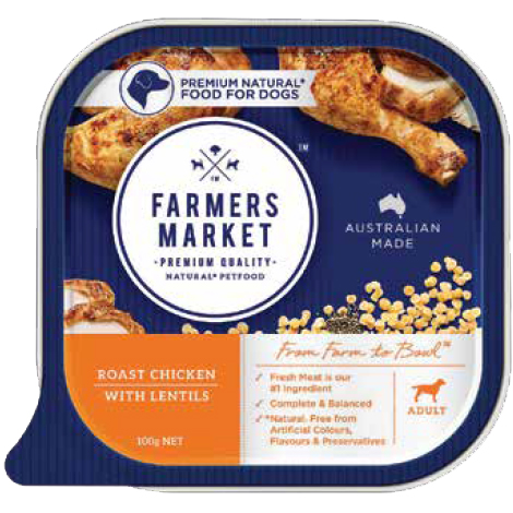 狗狗餐盒烤雞肉配小扁豆配方
Roast chicken with lentils 100g

※ 本項產品已於 2019 年 07 月05 日 停止輸入/製造/加工 ※