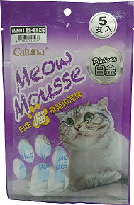 白金喵慕斯肉泥條14克-鮪魚+鰹魚口味 5支/包
Catuna Meow Mousse