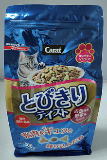 日清海陸系列貓飼料800g(雞肉＋海鮮+蔬菜)(紅)
Carat