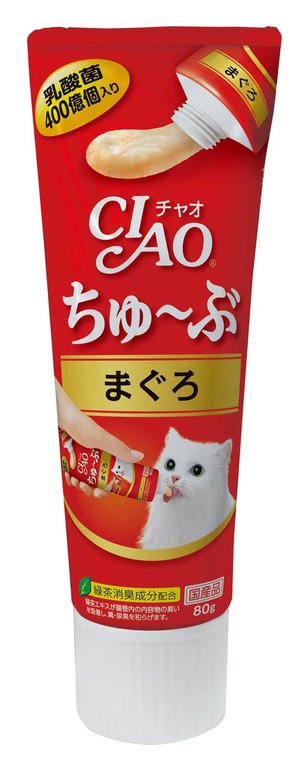 日本 CIAO 啾嚕乳酸菌肉泥膏 鮪魚 80g