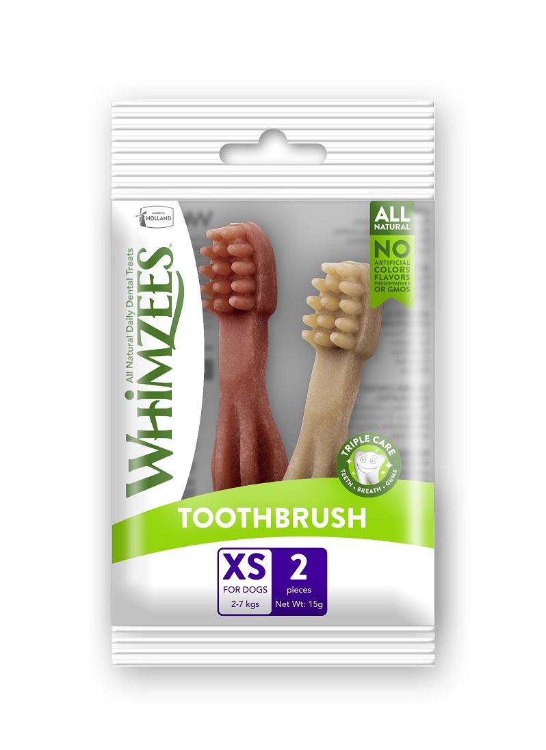唯潔牙刷型潔牙骨XS(嘗鮮包)
Whimzees toothbrush XS single pack