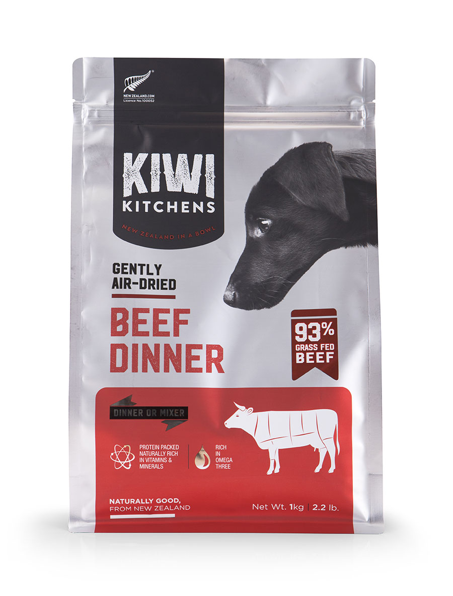 奇異廚房 醇鮮風乾犬糧 原野牧牛
Kiwi Kitchens:Gently Air-Dried GRASS FED BEEF DINNER