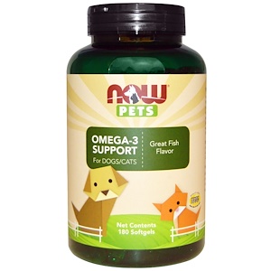 寵物Omega-3魚油
Omega-3 Support Softgels for Dogs & Cats
