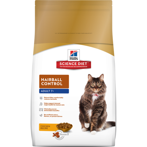 希爾思™寵物食品 7歲以上成貓 毛球控制(型號001183HG)
Science Diet Adult 7+ Hairball Control cat food