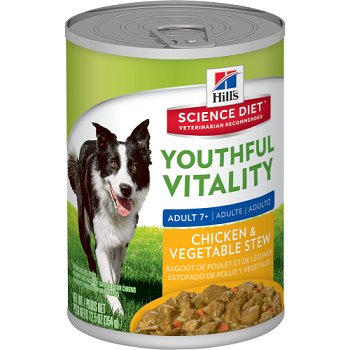 希爾思™寵物食品 7歲以上成犬 青春活力 雞肉燉蔬菜(型號00010763)
Science Diet Youthful Vitality Adult 7+ Chicken & Vegetable Stew