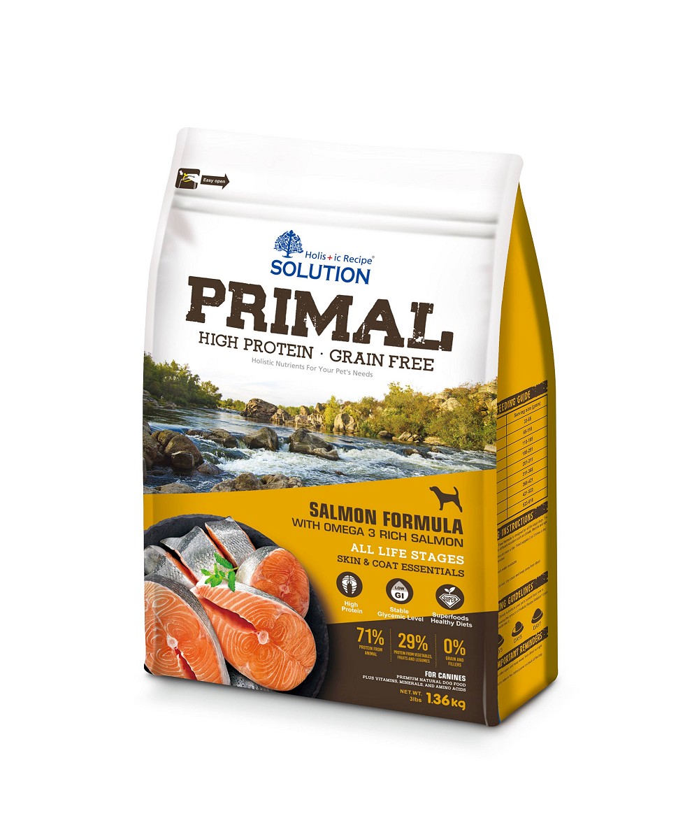 新耐吉斯源野高蛋白無穀全齡犬鮭魚配方
Holistic Recipe Solution Primal with Salmon Dog Formula