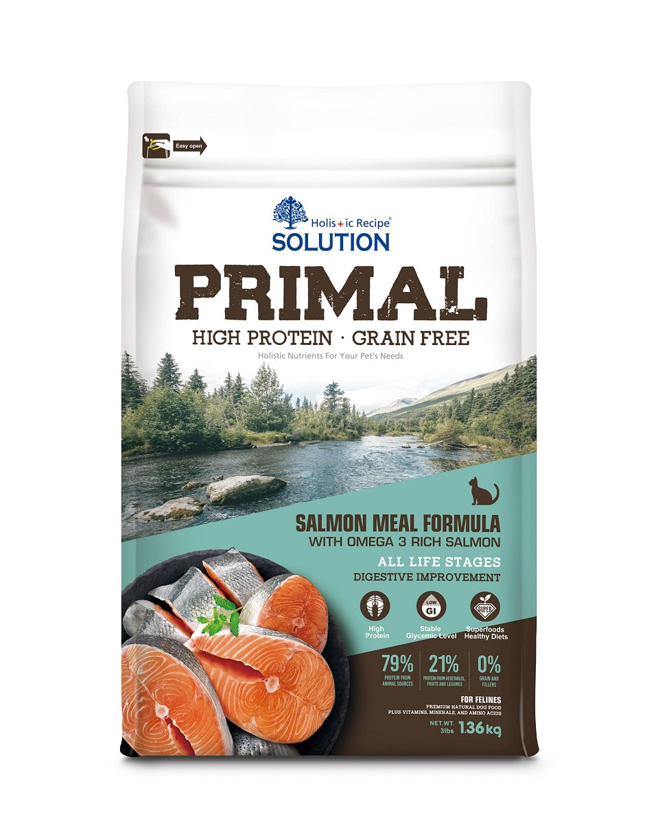 新耐吉斯源野高蛋白無穀全齡貓鮭魚配方
Holistic Recipe Solution Primal with Salmon Cat Formula