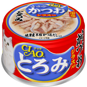 CIAO超香濃雞肉 (A-45) 貓罐 (雞肉鰹魚吻仔魚) 80G
