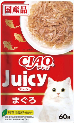 CIAO好啾喜Juicy貓咪餐包60G (鮪魚口味)IC-341

