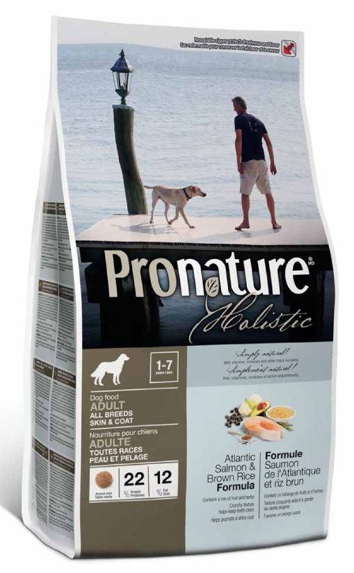 創鮮P.H.成犬 大西洋鮭魚＆糙米
Pronature Holistic Adult Dog - All Breeds - Skin & Coat Atlantic Salmon & Brown Rice