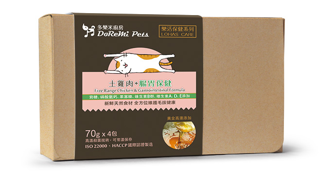 DoReMi Pets-土雞肉+腸胃保健(貓咪)
DoReMi Pets-Free Range Chicken &Gastrointstinal Formula(Cat)