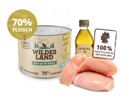 唯自然 No. 7 幼貓雞肉薊油
Wildes Land No. 2 Chicken and salmon with thistle oilNo. 7 Kitten chicken pure with thistle oil