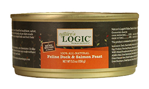 自然邏輯全階段貓主食罐鴨肉鮭魚口味
Nature’s Logic Feline Duck&Salmon Feast