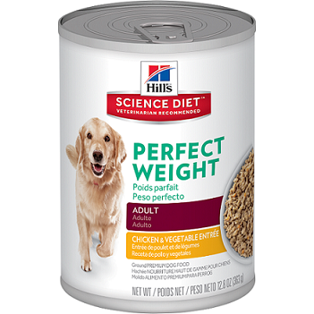 希爾思™寵物食品 完美體重成犬 雞肉與蔬菜(型號00002975)
Science Diet Adult Perfect Weight Chicken & Vegetables Entree dog food
