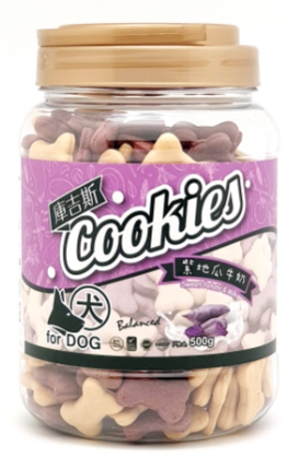 庫吉斯-紫地瓜+牛奶風味犬用骨形餅 500G
Cookies-Sweet Potato&Milk