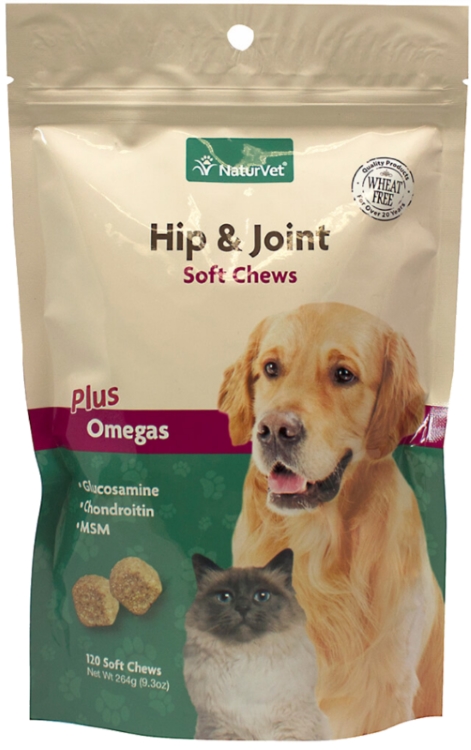 貓狗專用葡萄糖胺含軟骨素及MSM咀嚼錠
Hip & Joint Plus Soft Chew Bag