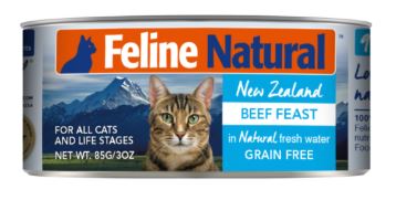 紐西蘭K9 Feline Natural 鮮燉生肉主食罐-無穀牛肉
K9 Feline Natural Grain Free Beef Canned Food