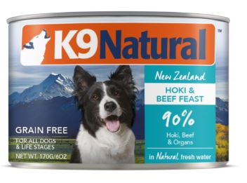 紐西蘭K9 Natural 鮮燉生肉主食罐--無穀牛肉鱈魚
K9 Natural Grain Free Hoki with Beef Canned Food