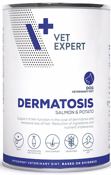 波蘭聖十字犬皮膚保健低敏營養罐頭（鮭魚&馬鈴薯）
Dermatosis Salmon & Potato