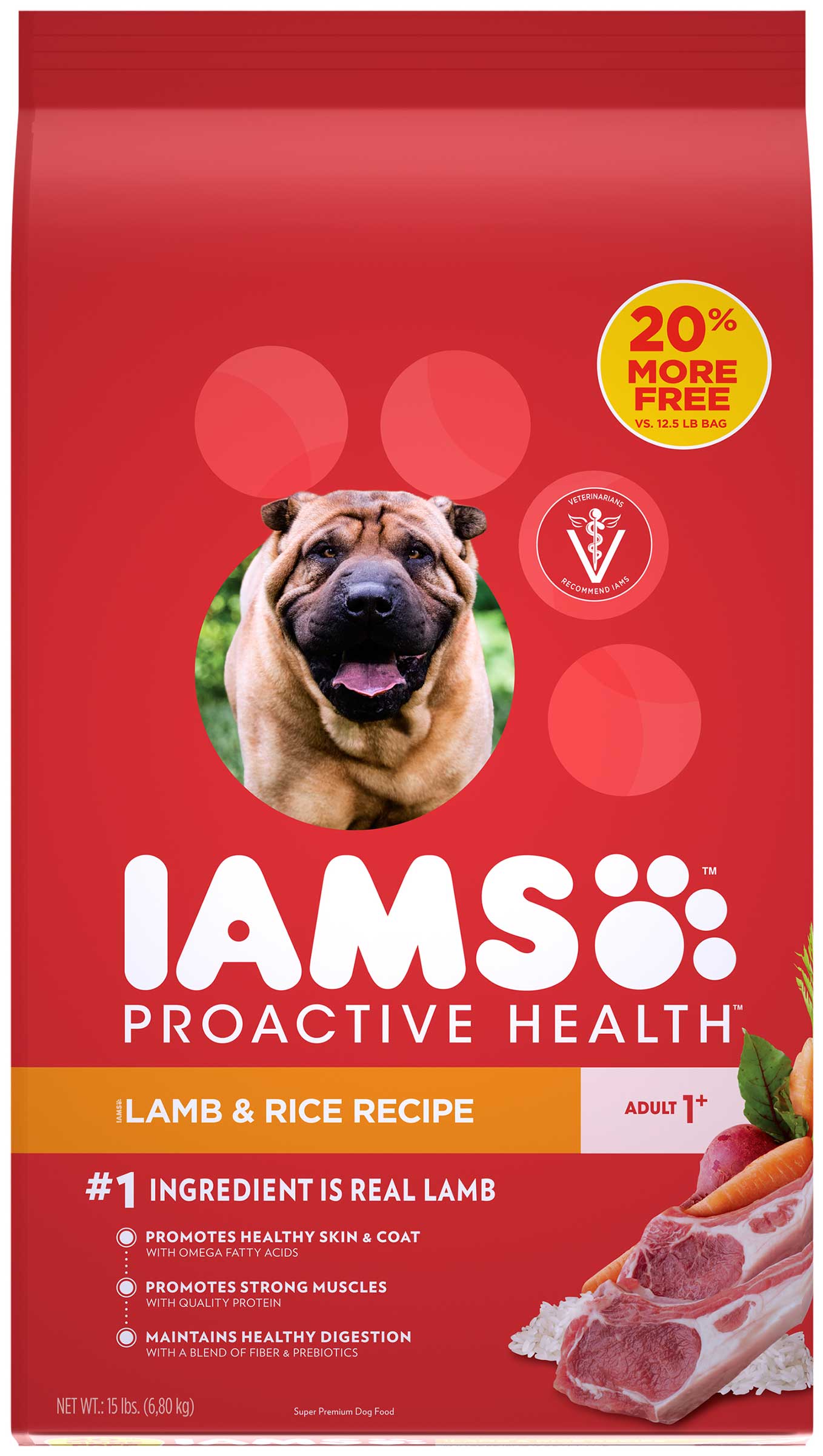 愛慕思 健康優活 成犬(羊肉+米)
Iams Proactive Health™ Lamb & Rice Recipe