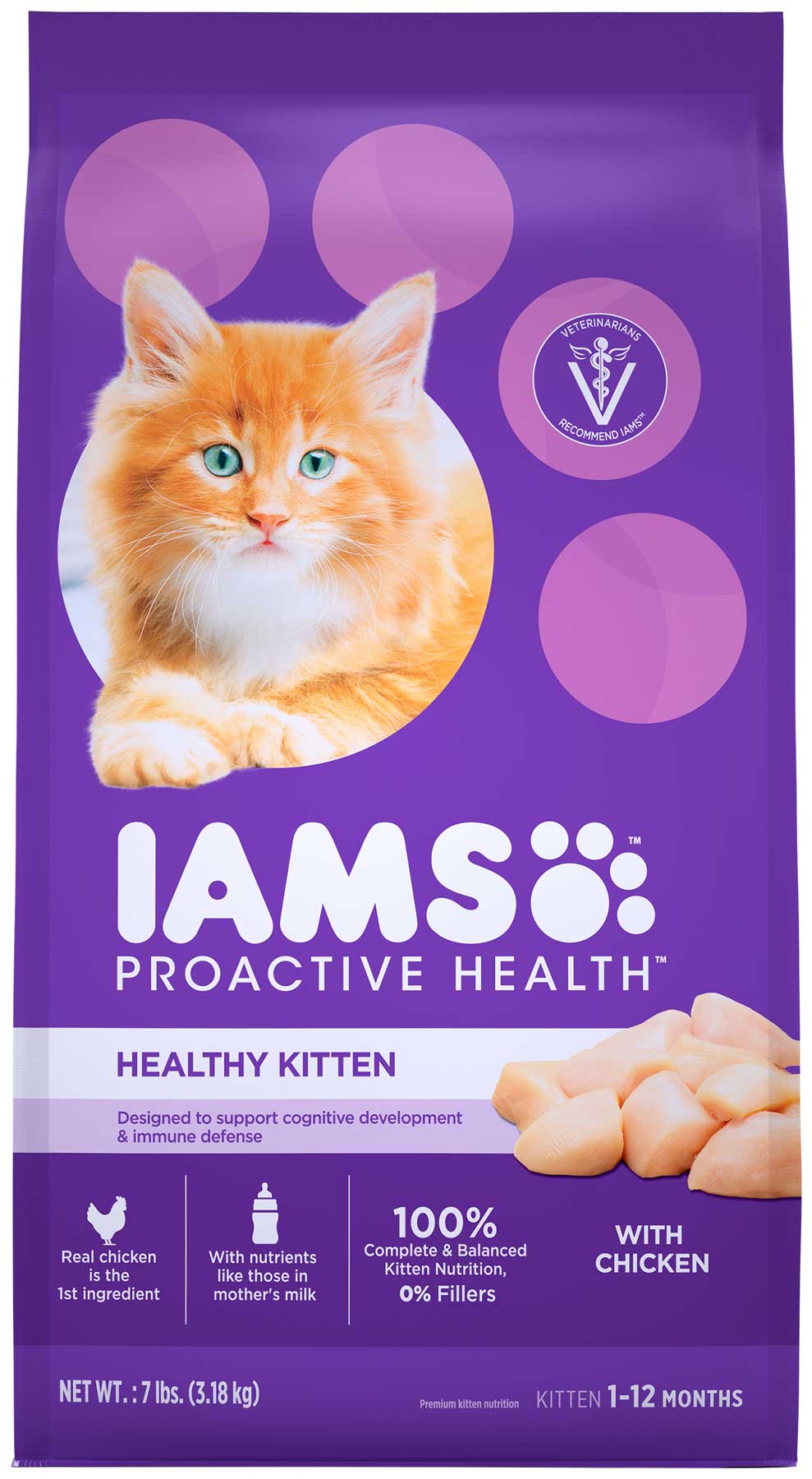 愛慕思 健康優活 幼貓 (雞肉)
Iams Proactive Health™ Healthy Kitten