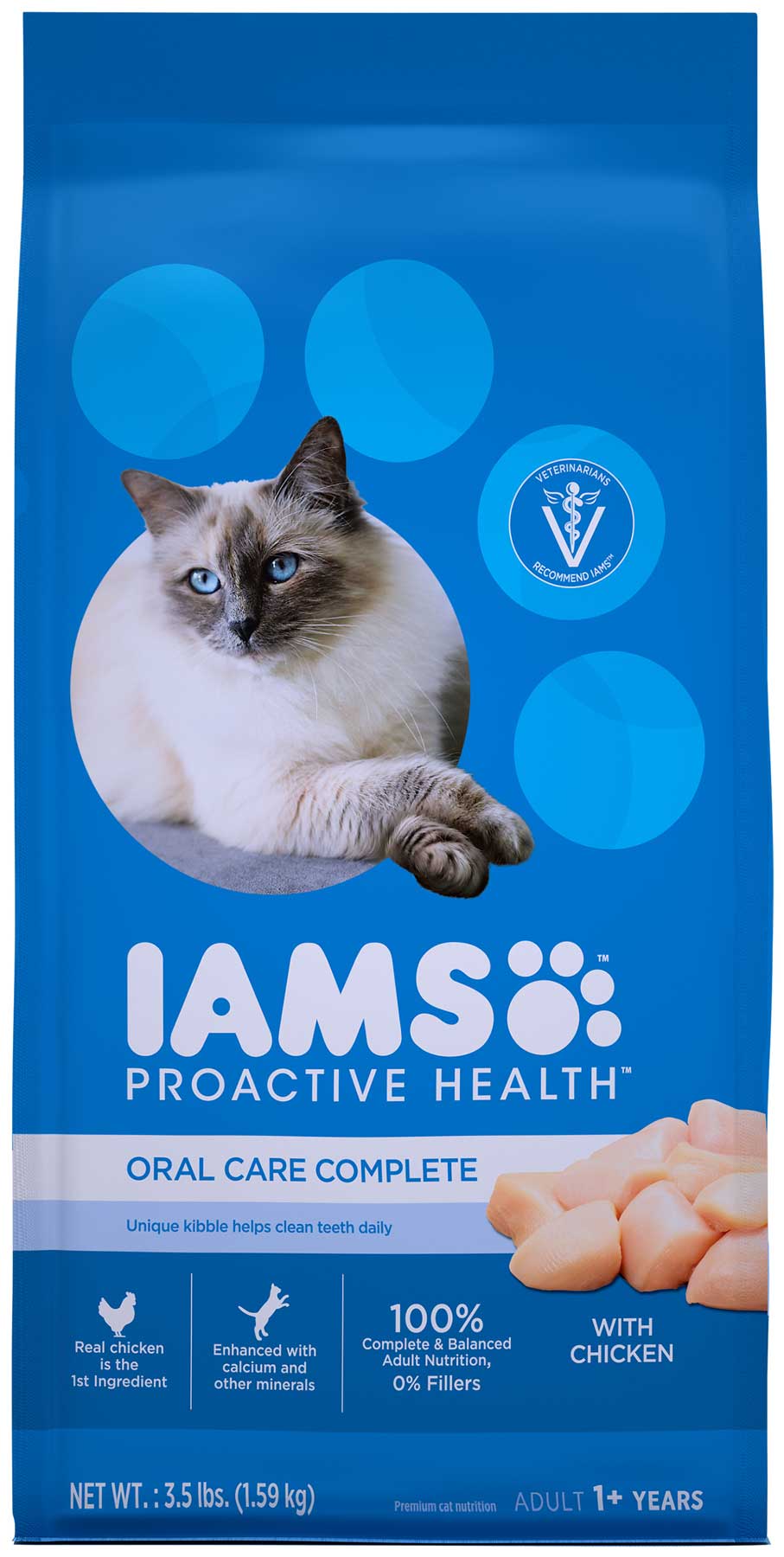 愛慕思 健康優活 成貓口腔護理 (雞肉)
Iams Proactive Health™ Oral Care Complete™