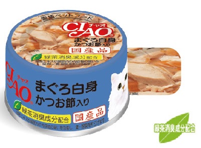CIAO 旨定貓罐 鮪魚+柴魚片 (A-85)