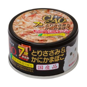 CIAO 特齡貓罐7歲 雞肉+蟹肉 (M-31)