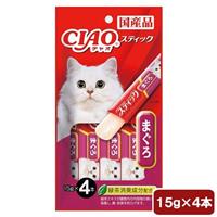 日本CIAO 寒天肉泥條---鮪魚15g x 4袋 (4SC-81)