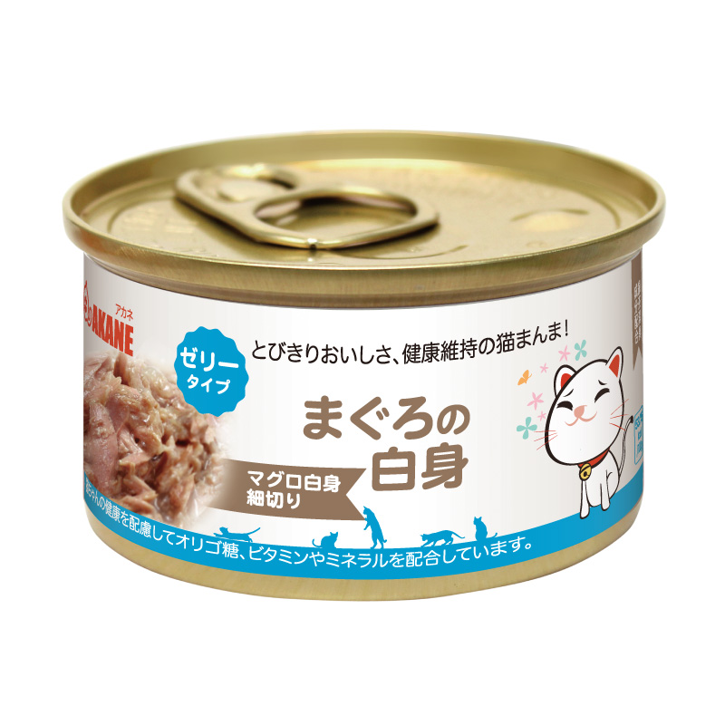 小茜喵主食罐 - 白身鮪魚肉果凍狀貓罐 (藍罐)