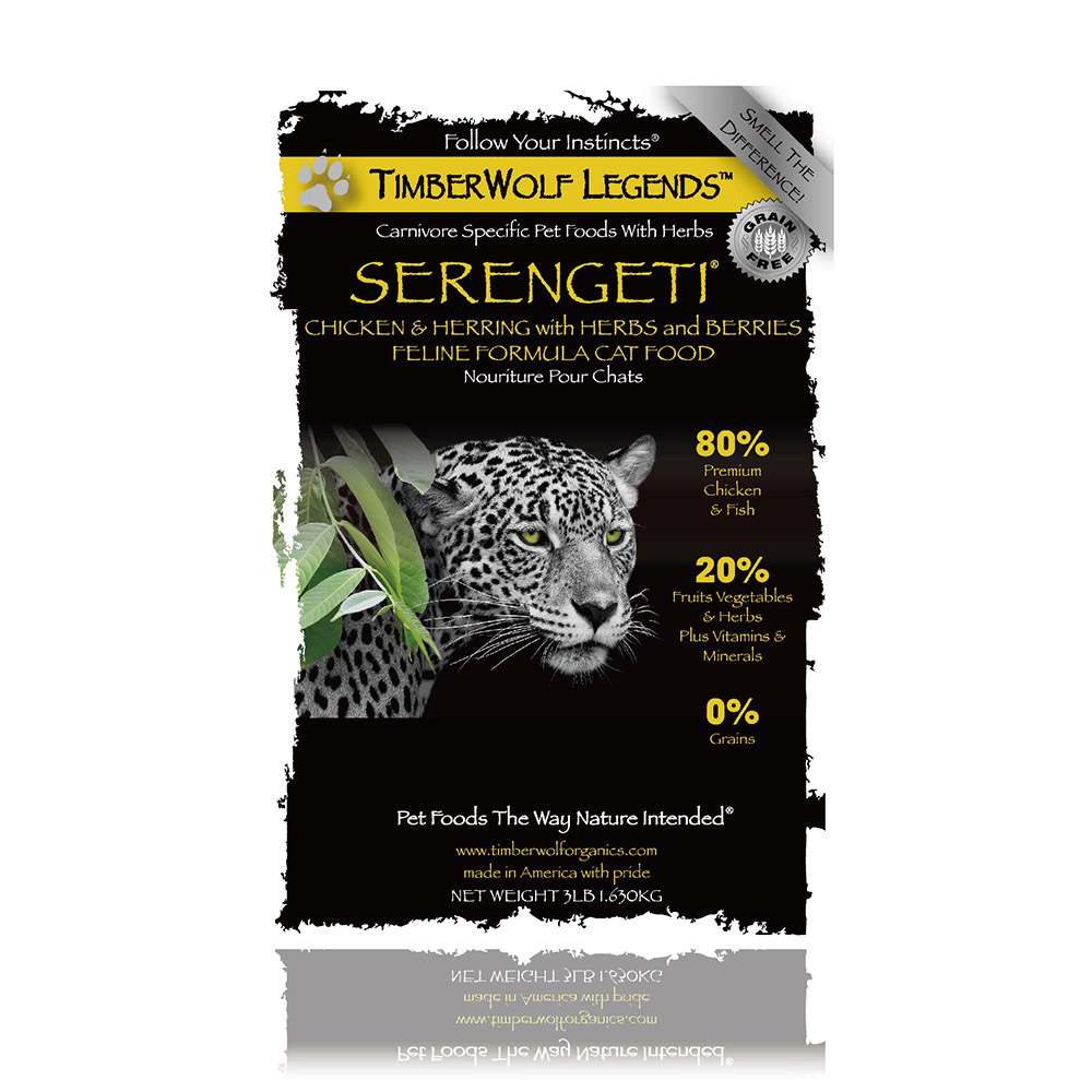 草本魔力─大自然貓
Timberwolf-Serengeti Feline Formula Cat Food
