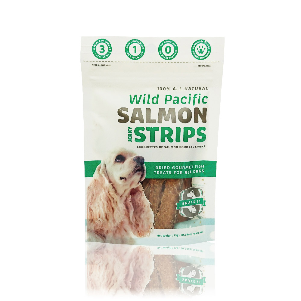 SNACK 21-狗－鮭魚肉片乾
SNACK 21-Salmon Strips for Dogs