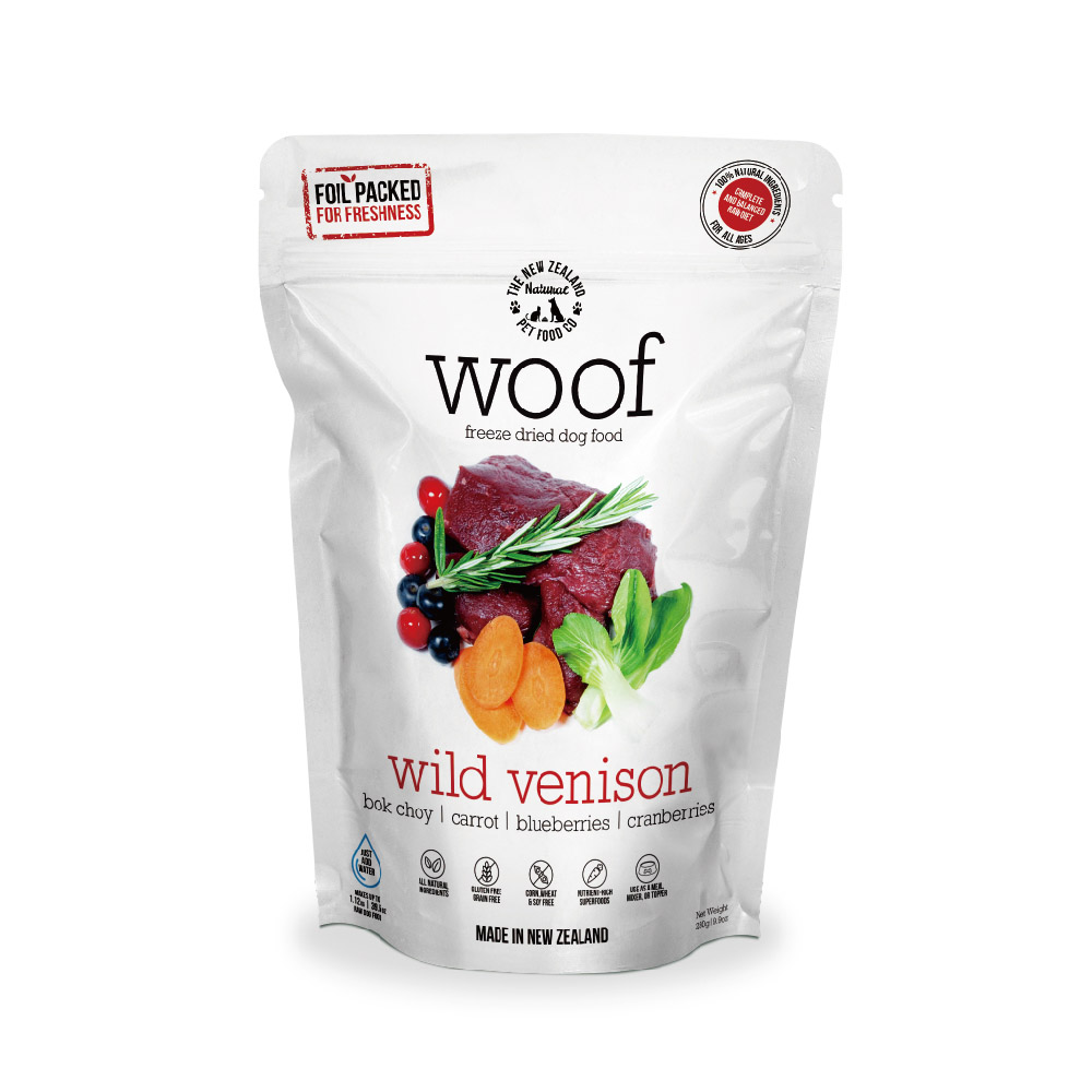 紐西蘭woof狗狗冷凍乾燥生食餐-鹿肉
WOOF FREEZE DRIED-Wild Venison