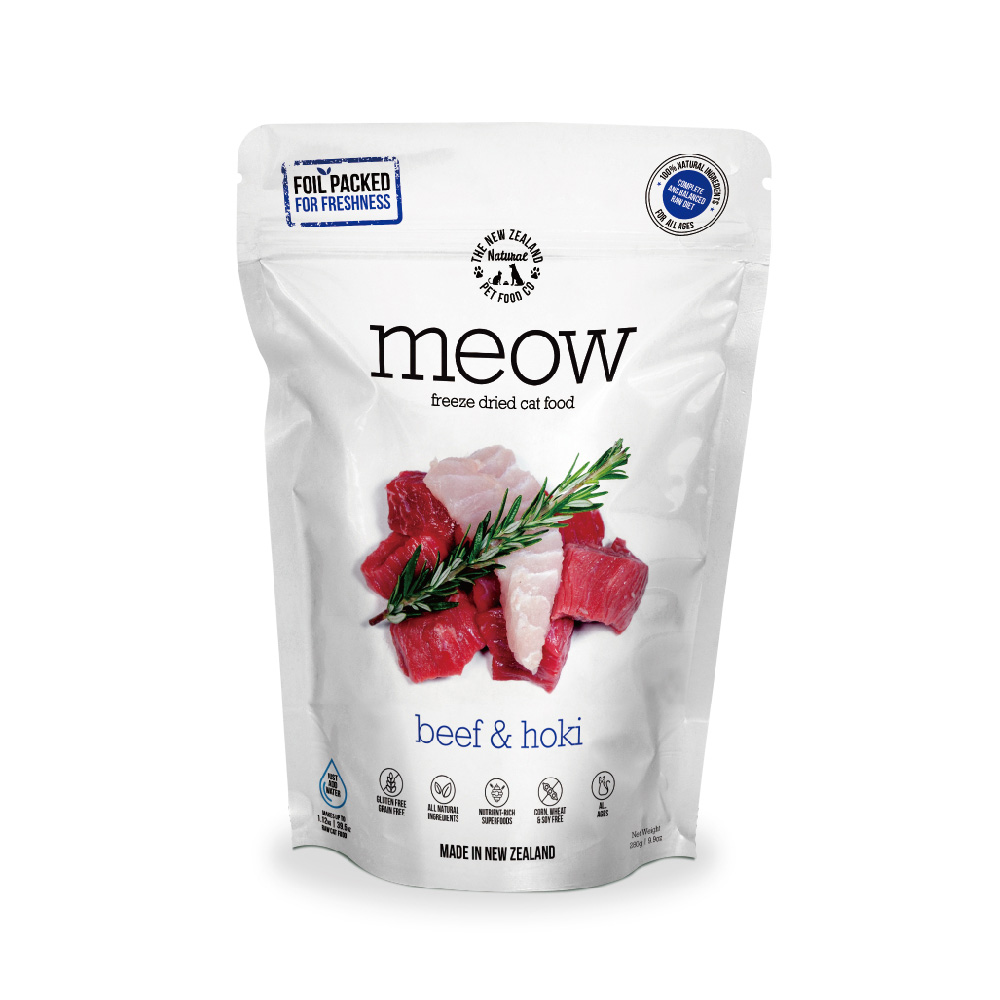 紐西蘭meow貓咪冷凍乾燥生食餐-牛肉+鱈魚
MEOW FREEZE DRIED-Beef & Hoki