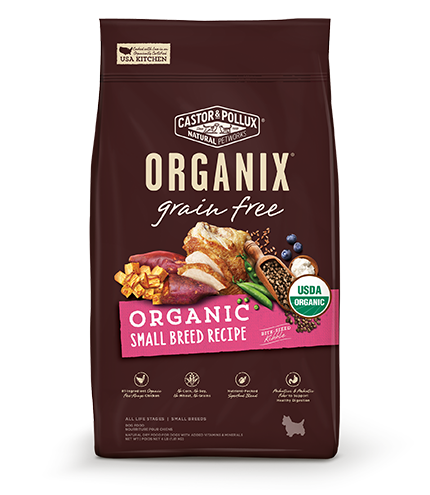 歐奇斯有機飼料-95%有機無榖小型犬
ORGANIX Grain Free Organic Small Breed Recipe