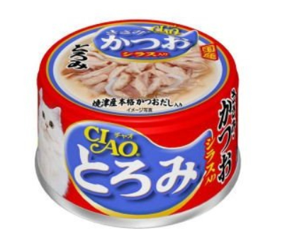 貓專用鷄肉鰹魚、小魚缶
INABA CHAO TOROMI Sasami, Bonito, Shirasu