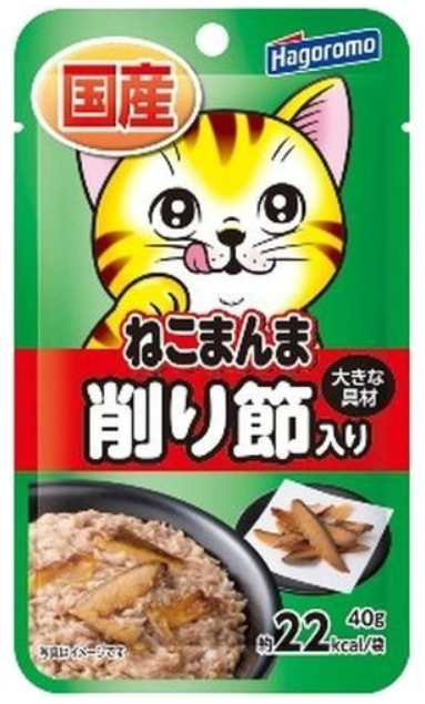 貓專用鰹魚口味保鮮包
HAGOROMO Nekomanma Pouch Bonito,Dried bonito
