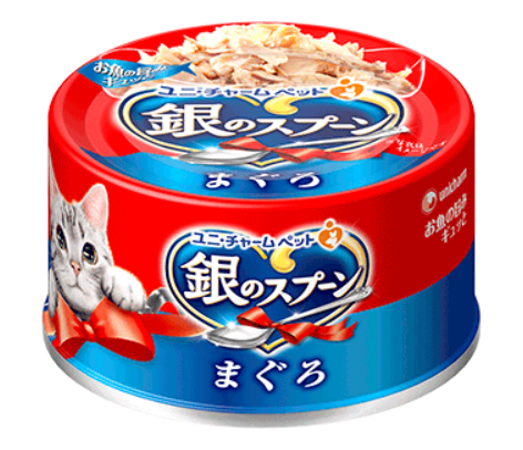 銀湯匙貓用鮪魚海鮮缶
UNI-CHARM Silver spoon canned Tuna