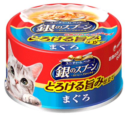銀湯匙貓用美味鮪魚海鮮缶
UNI-CHARM Silver spoon canned melted taste Tuna