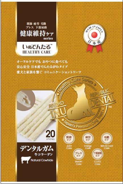【Riverd Republic天然共和】低卡軟骨素潔牙棒 原味 日本產保健型
