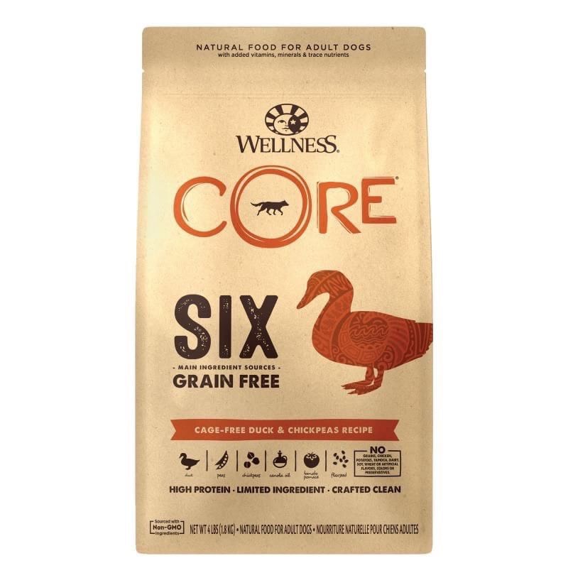 Core Six 無穀單一蛋白系列成犬 野放鴨肉食譜
CORE SIX Cage-Free Duck