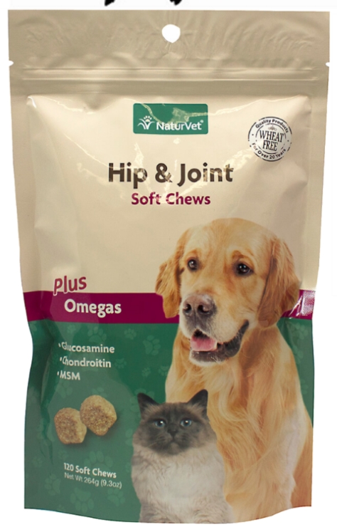 葡萄糖胺含軟骨素及MSM咀嚼錠 貓狗專用
Hip & Joint Plus Soft Chew Bag