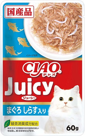 CIAOJuicy 餐包IC-345 鮪魚&吻仔魚 60g
