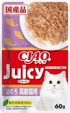CIAOJuicy 餐包IC-348 高齡貓用 鮪魚60g
