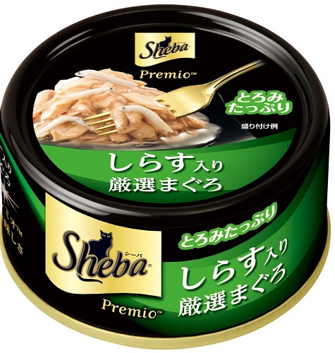Sheba日式嚴選黑罐系列SPR04 成貓用 吻仔魚 75g
