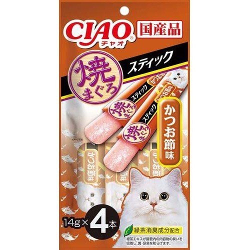 CIAO寒天鮪魚燒肉泥SC-277 柴魚片風味/14g*4入

