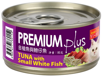 PREMIUM Plus(金槍魚&吻仔魚)80g (BCD030)
cat canned food